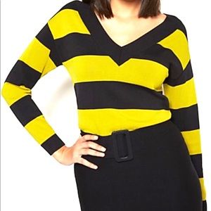Price Drop Stripe Sweater - EVA MENDES COLLECTION